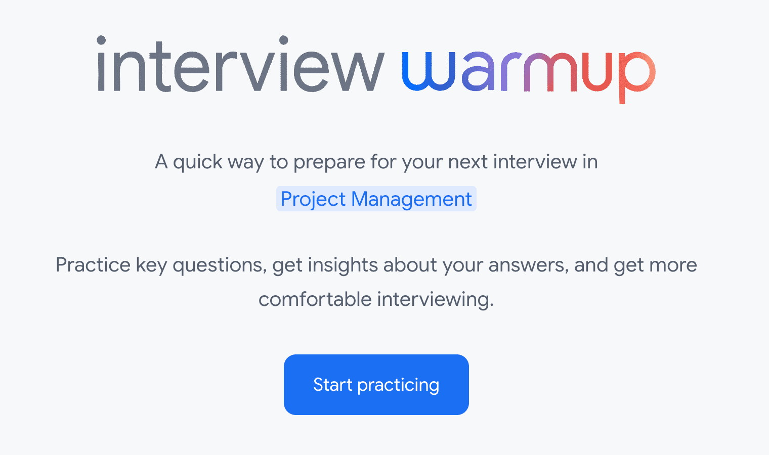 AI로 면접 준비하기: 구글 ‘interview warmup’ 리뷰