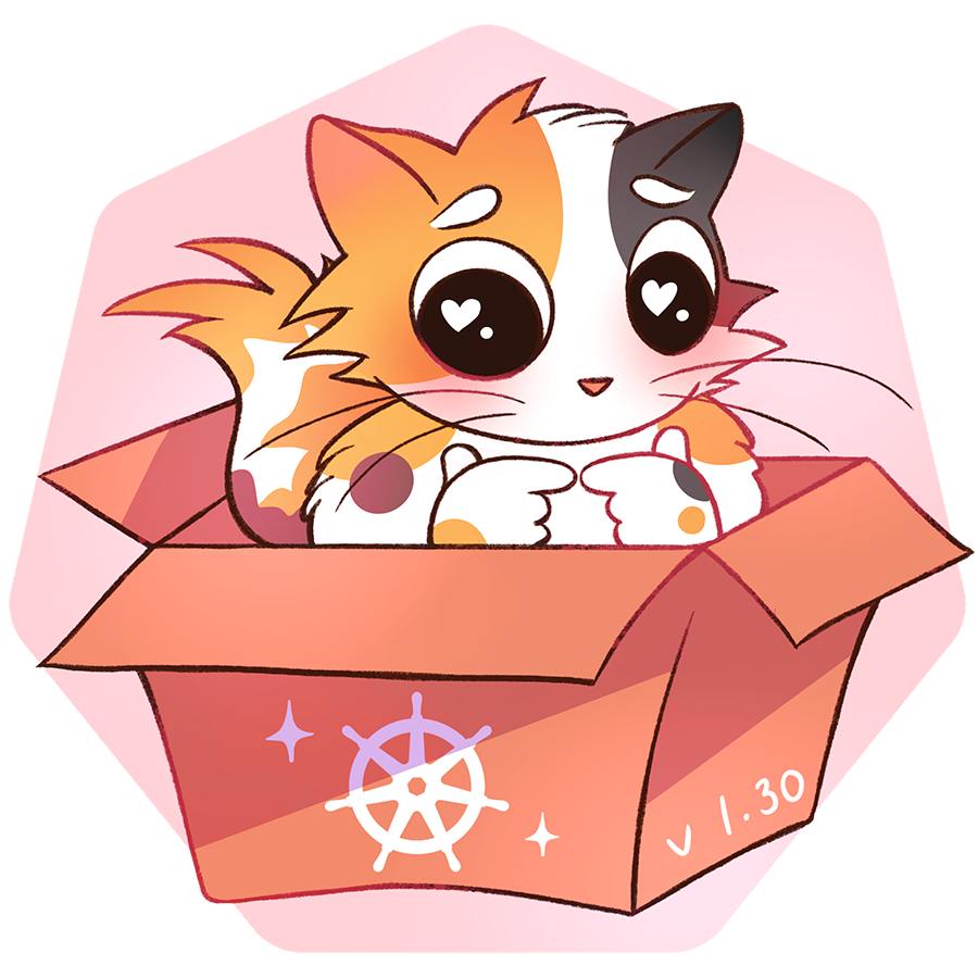 쿠버네티스 클러스터 v1.30 로고 <br/><출처: <FontIcon icon="iconfont icon-k8s"/>Kubernetes