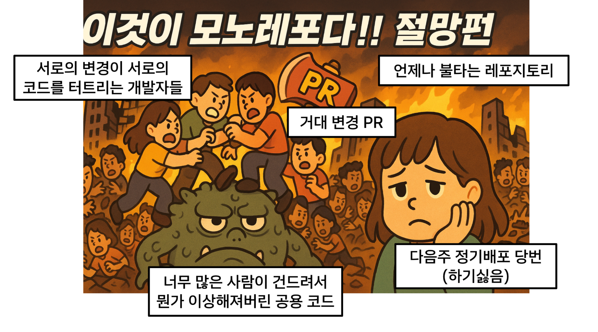 모노레포 절망편, 14개 레포로 부활하기까지 걸린 1년